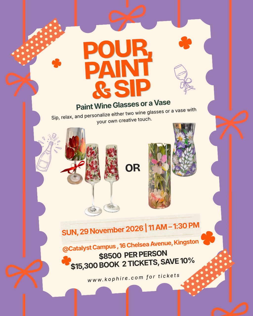 29/11 - Pour, Paint & Sip