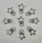 Star Metal Keyrings - 20 pcs