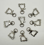 Cat Metal Keyrings - 20 pcs