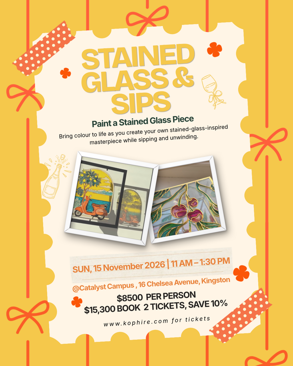 15/11 - Stained Glass & Sips