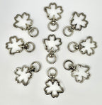 Four Leaf Clover Metal Keyrings - 20 pcs