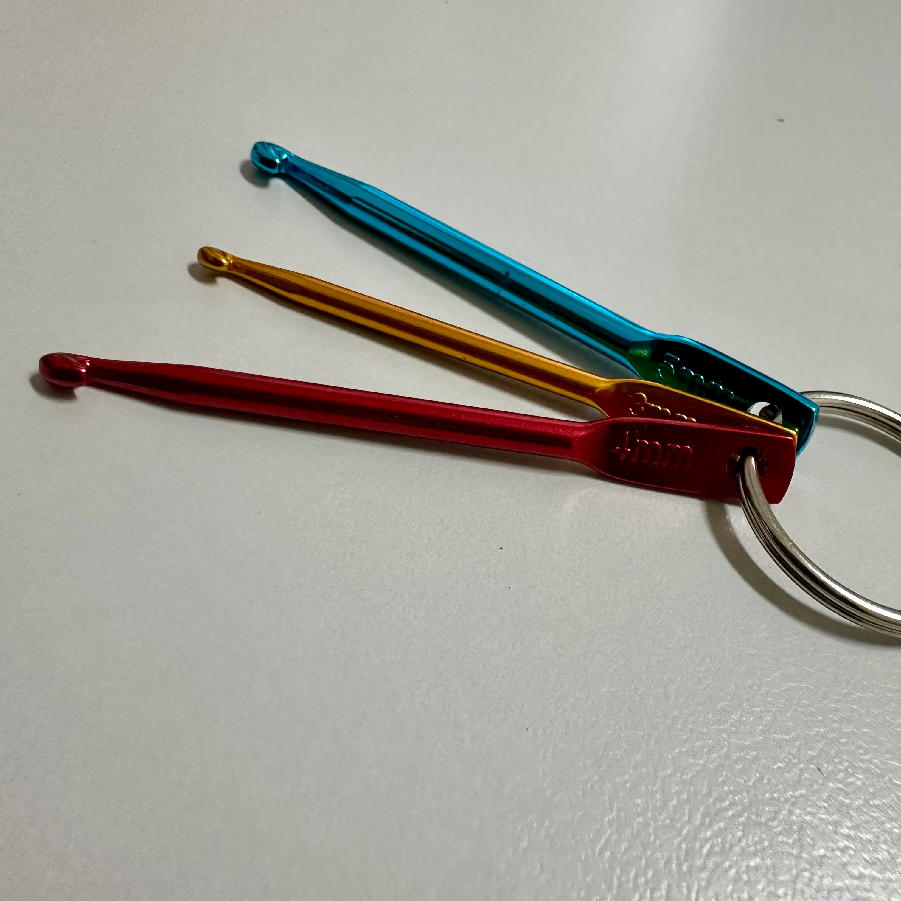 CROCHET HOOK KEYCHAIN